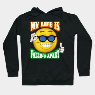 Falling Apart Smiley Hoodie